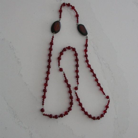 Semi-precious Gemstone Carnellian Necklace - Picture 3 of 4